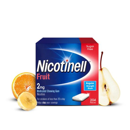 NICOTINELL FRUIT GUM 2MG 204s