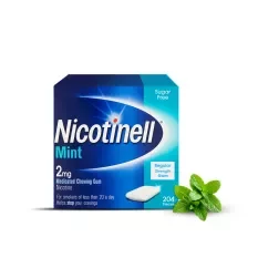 NICOTINELL MINT GUM 2MG 204s